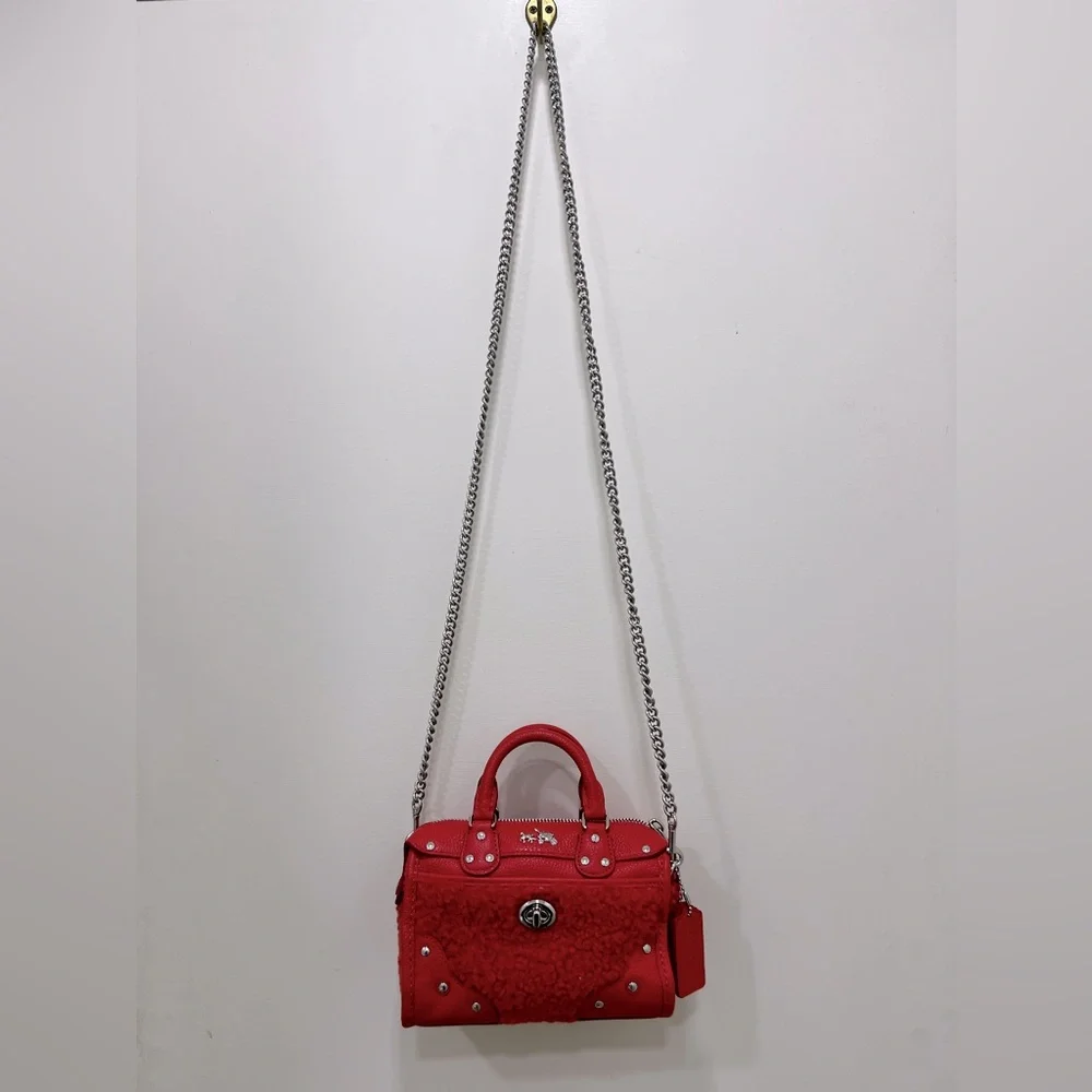 Coach mini Rhyder in Shearling in the color orange - Picture 1 of 4
